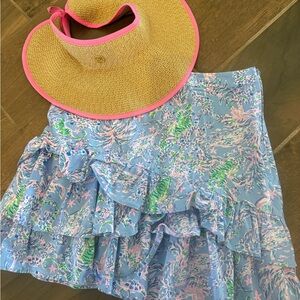 Lilly Pulitzer Pastel Print Ruffled Skirt